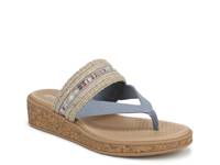 Birdie Wedge Sandal Tan/Blue view