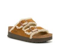 Papillio by Birkenstock Arizona Platform Slide Sandal - Women's Brown Suede view
