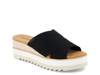 Diana Espadrille Wedge Sandal Black view