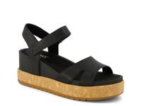 Alana Wedge Sandal Black view