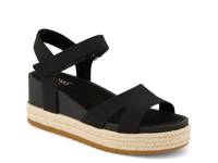 Alana Espadrille Wedge Sandal Black view