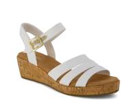 Julia Espadrille Wedge Sandal White view
