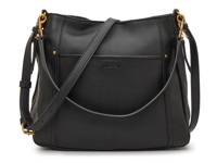 Austin Leather Shoulder Bag Black view