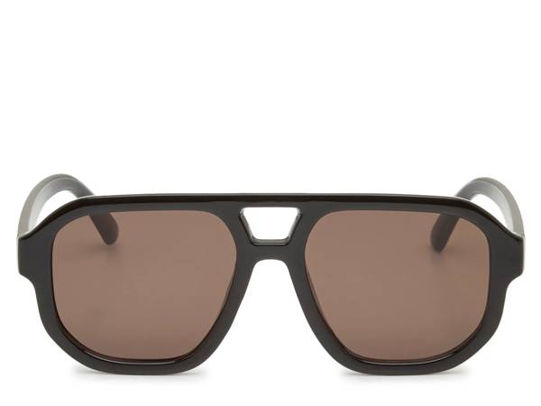 Featuring black trendy sunglasses from Kelly & Katie.