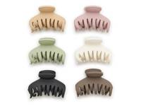 Double Layer Hair Clips Set - 6 Pack Multicolor view