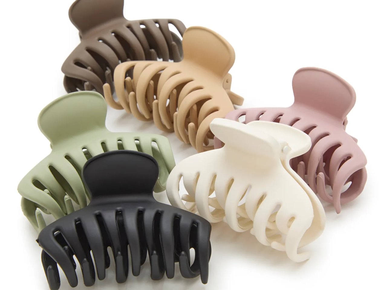 Double Layer Hair Clips Set - 6 Pack