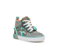 Minecraft High-Top Sneaker - Kids' Grey/Blue view
