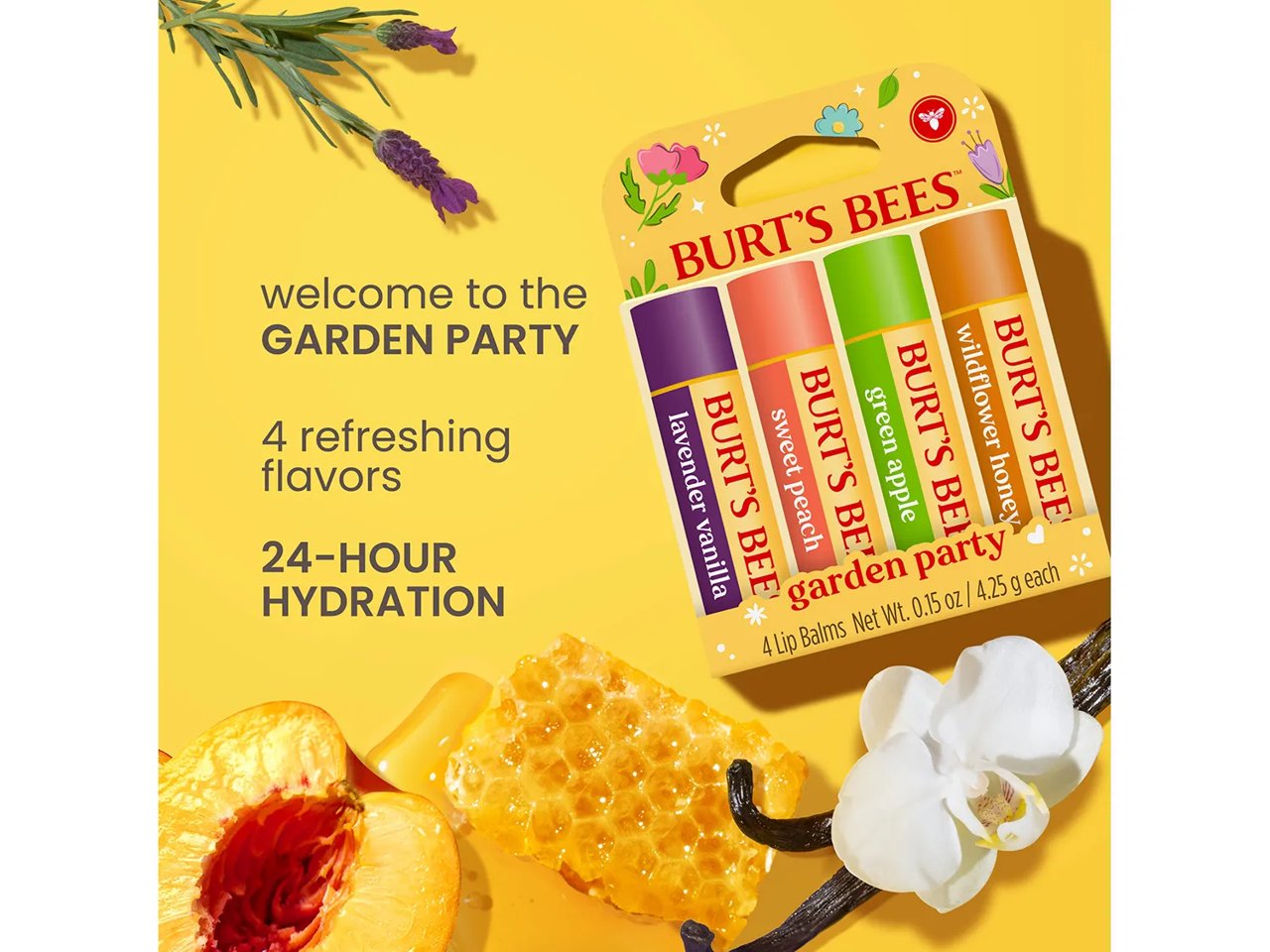 Garden Party Lip Balm Set - 4 Pack