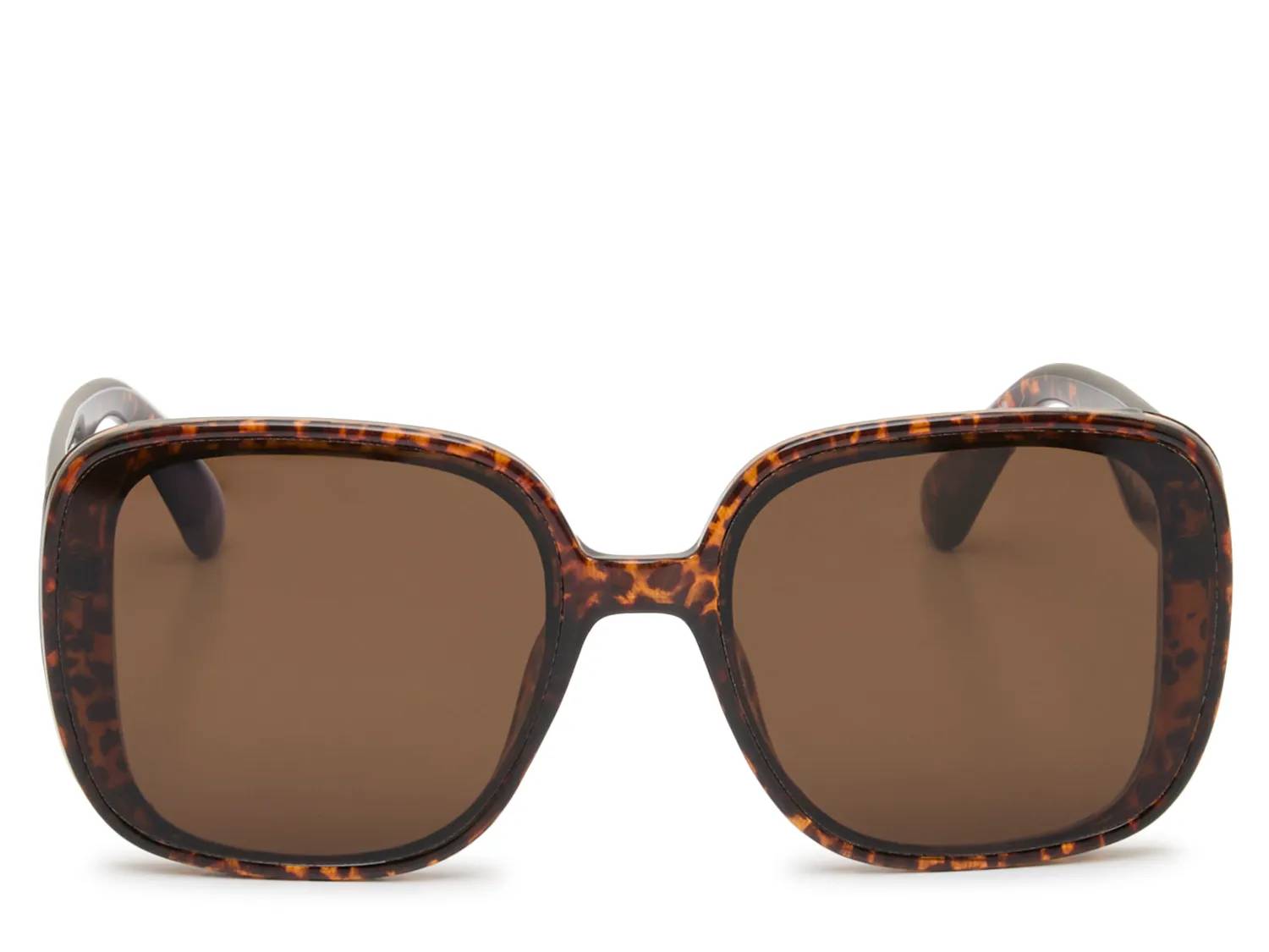 Lynx Leopard Square Sunglasses