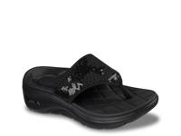 GO WALK Arch Fit 2.0 Sarina Sandal Black view