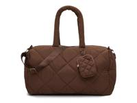 Diamond Quilted Duffle Bag Dark Brown view