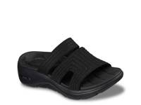 GO WALK Arch Fit 2.0 Leila Sandal Black view
