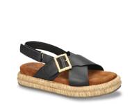 Jaylin Espadrille Platform Sandal Black view