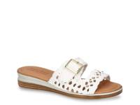 Bar Italy Wedge Sandal White view