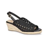 Bethany Espadrille Wedge Sandal Black view