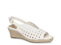 Bethany Espadrille Wedge Sandal White view