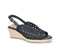 Bethany Espadrille Wedge Sandal Navy view