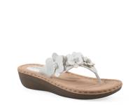 Cassilia Wedge Sandal White view