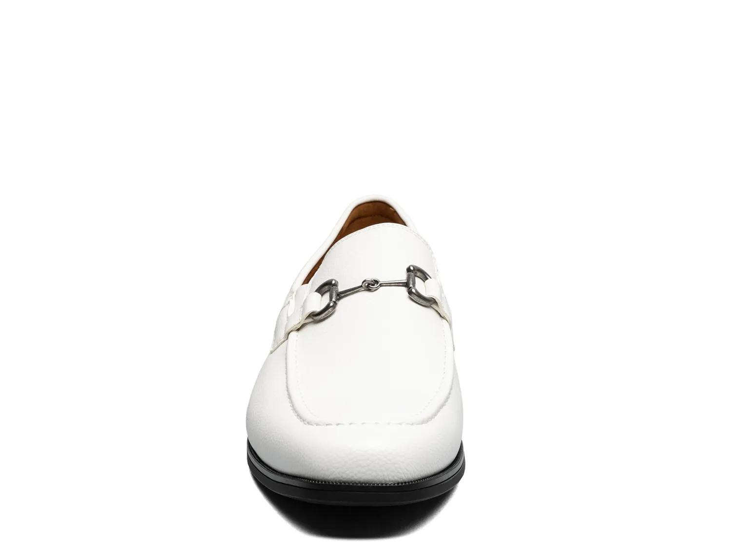 Stacy Adams Shoes Richmont Moc Toe Bit Slip On White Tumbled Size 9 — photo 2