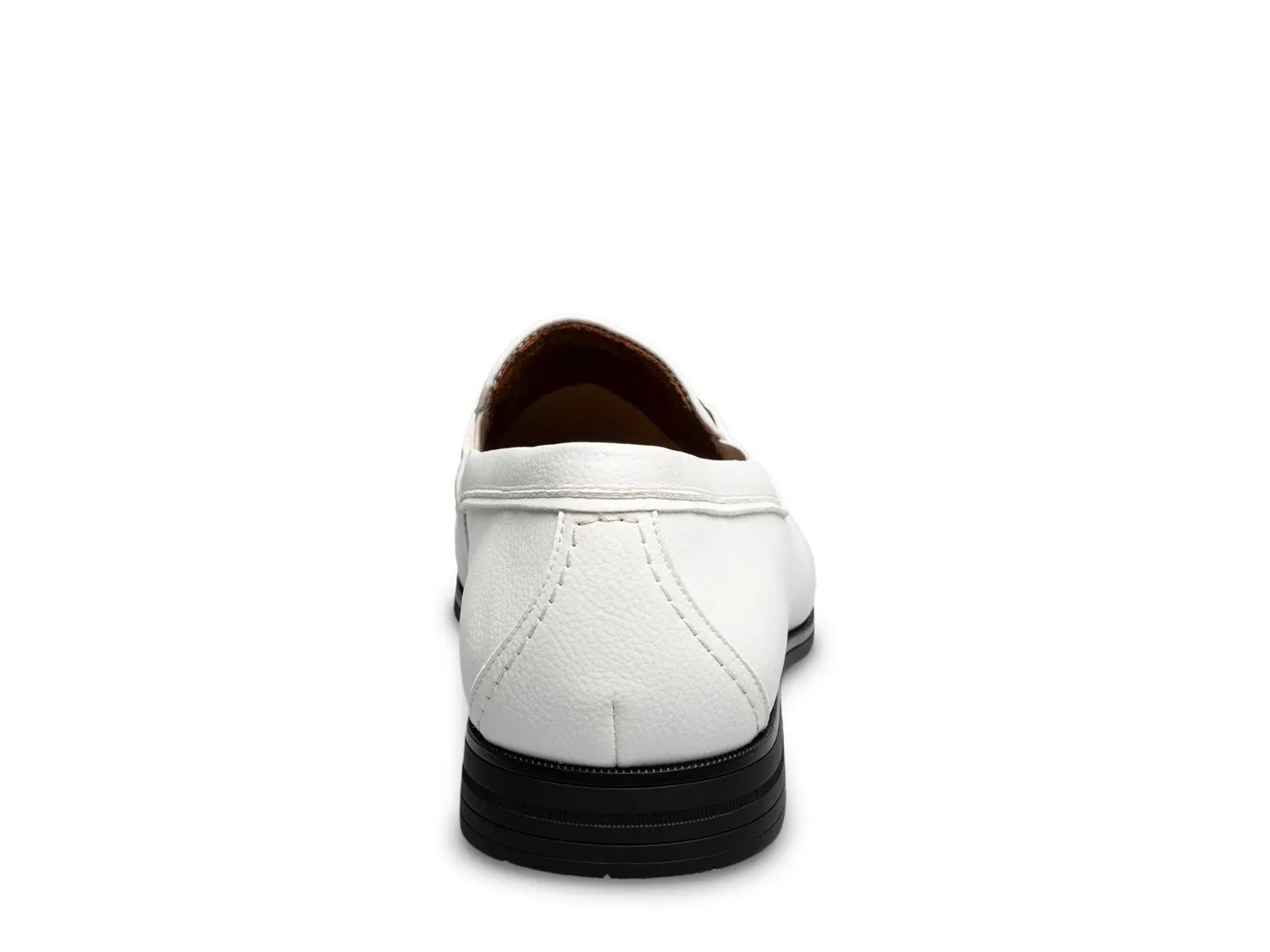 Stacy Adams Shoes Richmont Moc Toe Bit Slip On White Tumbled Size 9 — photo 2