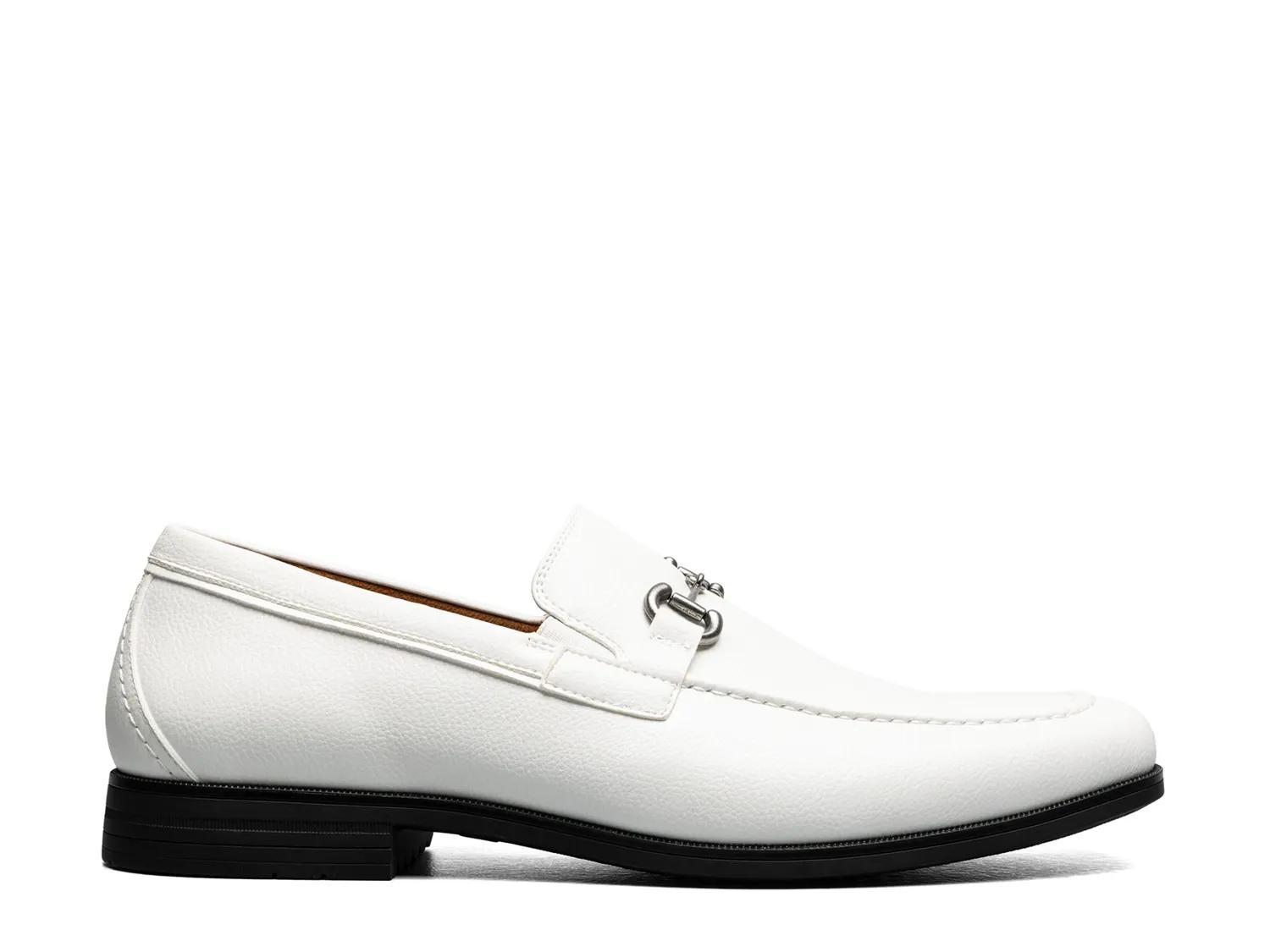 Stacy Adams Shoes Richmont Moc Toe Bit Slip On White Tumbled Size 9 — photo 2