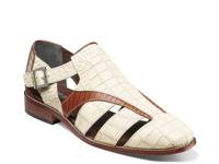 Calandro City Sandal Ivory Croc Print view