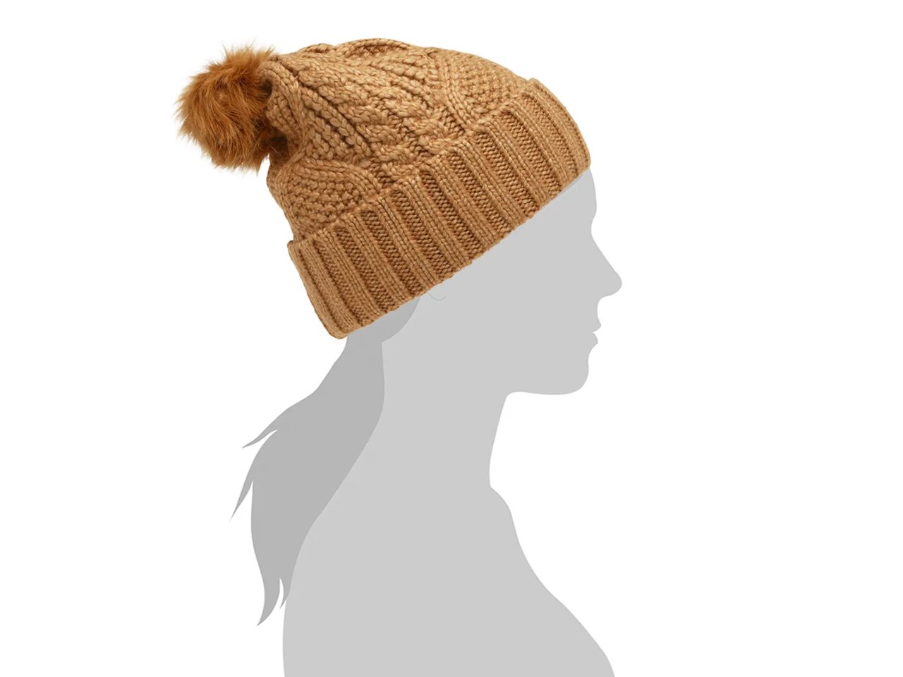 Cable Knit Pom Beanie