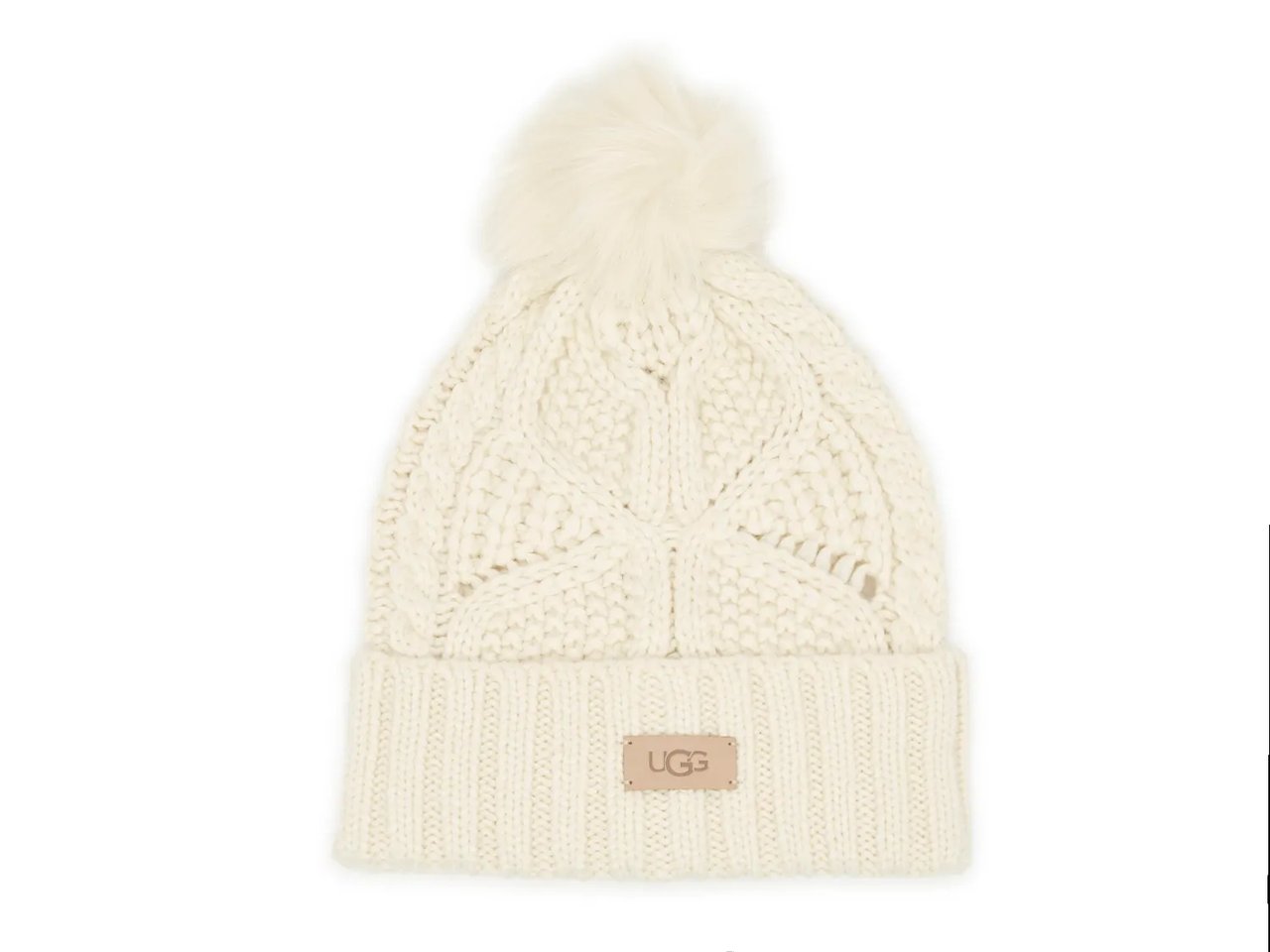 Cable Knit Pom Beanie