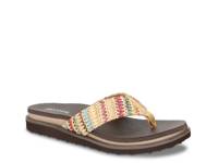 Whimsy Flip Flop - Women's Orange/Blue/Multicolor Woven view