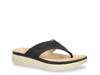 Sonny Platform Flip Flop Black view