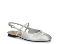 Blake Slingback Ballet Flat Silver Metallic view
