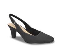 Ritsa Pump Black Linen view
