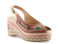 Art De Vivre Platform Sandal Beige/Multi view