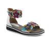 Cruzer Wedge Sandal White/Multicolor view