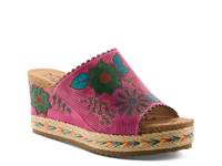 Del Ray Beach Espadrille Wedge Sandal Pink/Multicolor Floral view