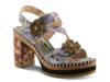 Escape Artist Platform Sandal Blue/Multicolor view