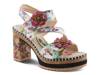 Escape Artist Platform Sandal Plum Multicolor view