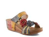 Oh So Sweet Wedge Sandal Light Blue/Multicolor view
