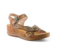 Script Sandal Tan view