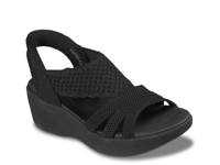 Hands Free Slip-ins Parallel Lite Summer Invite Wedge Sandal Black view