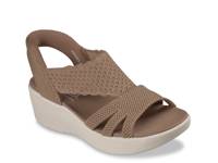 Hands Free Slip-ins Parallel Lite Summer Invite Wedge Sandal Mocha Brown view