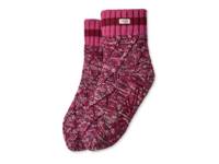 Deedee Lined Women's Quarter Socks Red view