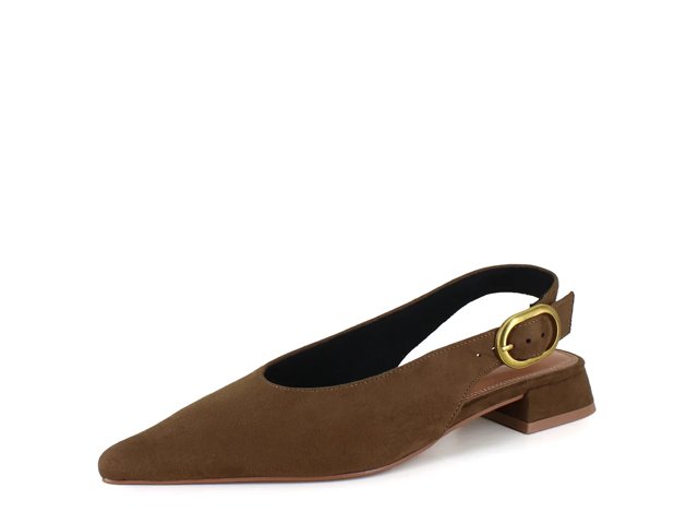 BCBG Women's Leonora Sling Back Flat - Tan - Size 9