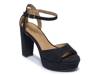 Valeria Platform Sandal Black Suede view