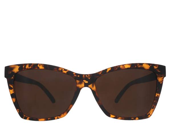 Featuring a pair of brown square sunglasses from Goodr.