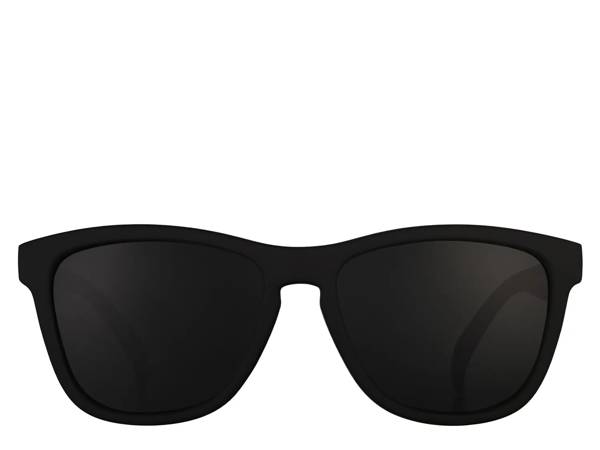 Featuring a pair of black square sunglasses from Goodr.