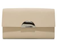 Luna Leather Clutch Beige view