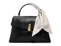 Poppy 2.0 Leather Satchel Black view