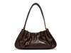 Ivy Leather Shoulder Bag Dark Brown view