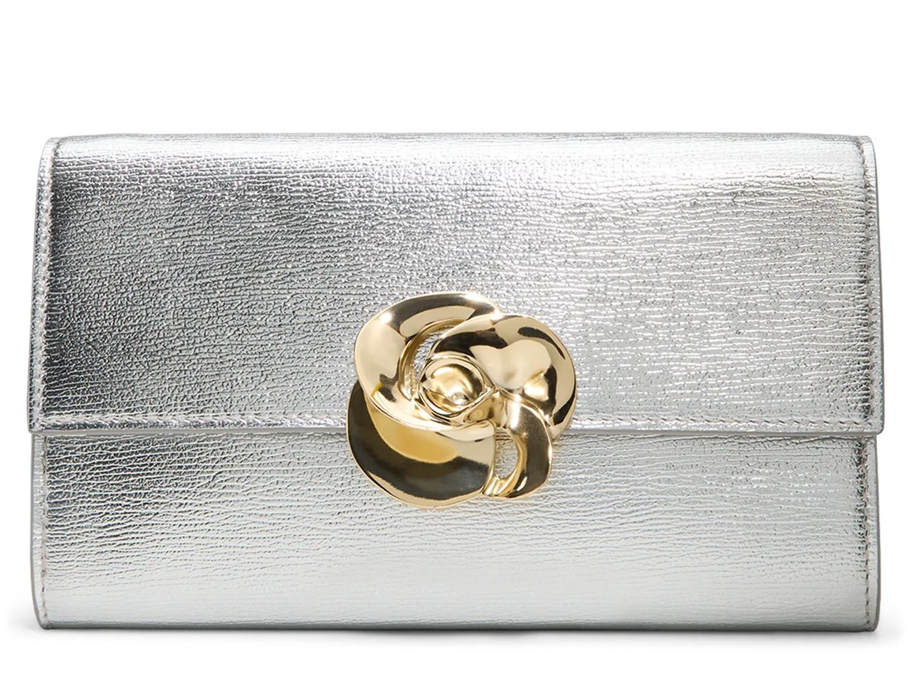 Kira Rose Leather Clutch